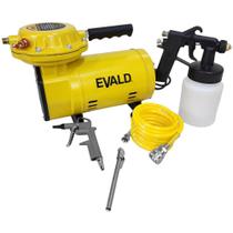 Compressor Ar Direto 1/2POL 350W 1/2HP Kit 9 Acessórios Bivolt ECAD-350-03 EVALD