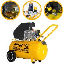 Compressor Ar Direto Mega Air 2,0 HP CFC 10/50L 127V FERRARI