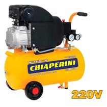 Compressor ar elétrico portátil Chiaperini MC 7.6/21-2HP 21L