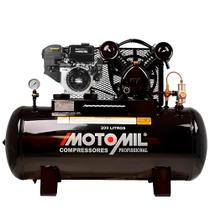 Compressor Ar Gasolina 20 Pés 200 Litros CMV MOTOMIL Motor Partida Elétrica 10 HP TOYAMA