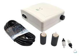 Compressor Ar Mj 8200 C/ Nobreak Aquario Kit Completo 110v - Minjiang