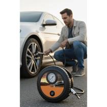 Compressor Ar Portátil 12V Preto 150PSI Infla Rápido