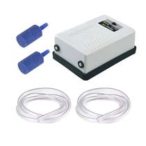 Compressor BOYU 2 Saídas 220V Pedra Mangueira Aquario Peixe