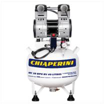 Compressor Chiaperini MC 10 BPO 40 Litros 120 Libras 2 cv 220v Monofásico Isento de Óleo