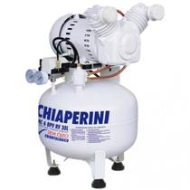 Compressor Chiaperini Mc 6 Bpv 30 Litros 120 Libras 1 Cv Monofásico Isento De Óleo