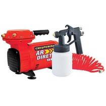 Compressor Chiaperini Tufão Red Ar Direto Bivolt Com Pistola de Pintura