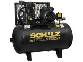 Compressor CSL 10 BR/100L 220/380V Trifásico Bravo Preto 2HP - 92178510 - SCHULZ