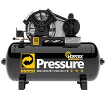 Compressor de Ar 10 Pés 100 Litros 2HP 140Psi 9,7Bar 127/220V Bivolt Pressure