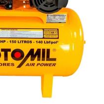 Compressor de Ar 15 Pés 3HP 150 Litros Air Power Mono 110/220V CMV-15PL/150 MOTOMIL Compressor de Ar 15 Pés 3HP 150 Litros Air Power Mono 110/220V CMV-15PL/150 MOTOMIL