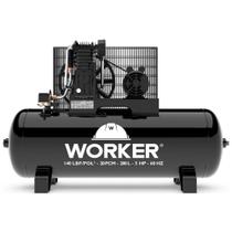 Compressor De Ar 20Pcm 200L 140Psi 5Hp 220/380V Trif Worker