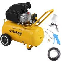 Compressor de Ar 2,5 HP 8,5 Pés 50 Litros CP8550 TEKNA com Kit Multiuso