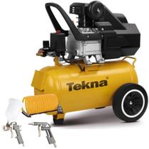 Compressor de Ar 2,5HP 8 Pés 22L Lubrificado CP8525T com Kit 127V TEKNA
