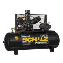 Compressor de ar 40 pés 425L 10 hp 175 lbs trifásico MSW40I/425 - FORT - Schulz