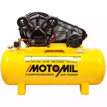 Compressor de Ar 5HP Trifásico Bivolt 140PSI 20 Pés CMV-20PL/200 Motomil Compressor de Ar 5HP Trifásico Bivolt 140PSI 20 Pés CMV-20PL/200 Motomil