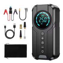 Compressor de Ar Bomba Pneu Auxiliar de Partida Power Bank - Tomate