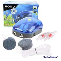 Compressor De Ar Boyu S-2000a 2 Saídas+Pedras Bolachas 40x15