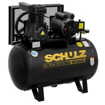 Compressor de Ar Bravo CSL10 100 Litros Motor Monofásico 2CV 127 Volts - 921.7977-0 - SCHULZ