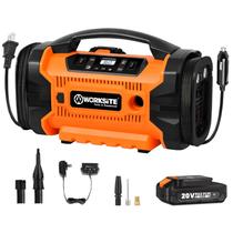 Compressor de ar com inflador de pneus WORKSITE 160 PSI portátil laranja