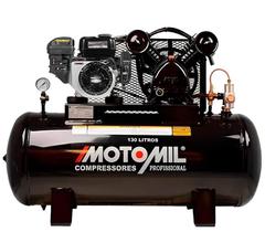 Compressor de Ar com Motor Gasolina 7 HP 15 Pés 130 Litros Partida elétrica MOTOMIL Compressor de Ar com Motor Gasolina 7 HP 15 Pés 130 Litros Partida elétrica MOTOMIL