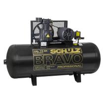 Compressor de Ar CSL 15BR/200L 3HP/CV 2 polos Trifásico 220/380v BRAVO SCHULZ