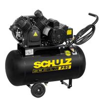 Compressor De Ar Csv10 Pro 50l 140 Psi Mono C/ Roda 220V - Schulz Compressor De Ar Csv10 Pro 50l 140 Psi Mono C/ Roda 220V - Schulz