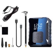 Compressor de Ar Digital com Função SOS, Visor LED e Fonte USB Tipo C e 12V