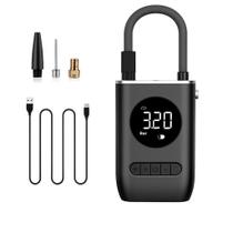 Compressor de Ar Digital USB Portátil com Visor de Pressão para Pneus e Bolas