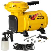 Compressor de ar direto 2,3 pés com acessórios Jet Fácil Plus 127v Compressor de ar direto 2,3 pés com acessórios Jet Fácil Plus 127v