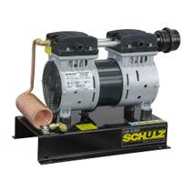 Compressor de ar direto 5 pés 1 hp isento de óleo com base - CSD5 AD - Schulz