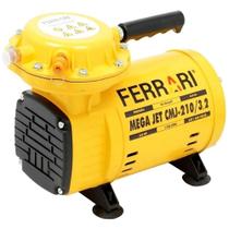 Compressor de Ar Direto Mega Jet CMJ-210 2HP Ferrari 50L Bivolt Portátil Baixo Ruído Alta Pressão Compressor de Ar Direto Mega Jet CMJ-210 2HP Ferrari 50L Bivolt Portátil Baixo Ruído Alta Pressão