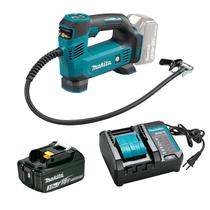 Compressor de Ar e Calibrador Makita 18v Dmp180z + 1 bateria de 3,0 Ah e carregador bivolt