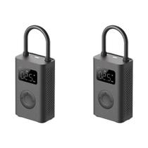 Compressor De Ar Elétrico Portátil 150PSI Tipo-C LED MIJIA Bomba De Ar 2D 25 Velocidades