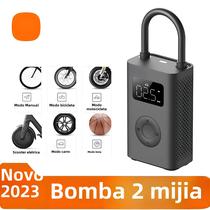 Compressor de Ar Elétrico Xiaomi Mijia - Portátil, com LED e Tipo-C - Para Bicicleta e Carro
