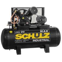 Compressor de Ar Max CSV 20 Pés 200L 5HP 220/380V Trifásico Schulz