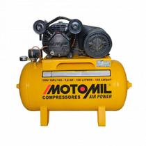 Compressor de Ar Monofásico 2HP 60HZ até 10 Pés 100L - MOTOMIL