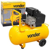 Compressor de Ar Motocompressor Profissional 2HP 25L 220V Pintar Pulverizar Calibrar Vonder MCV25