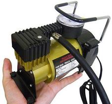 Compressor de Ar Para Carro Portatil Pratico 12V Veicular Cor Dourada Pequeno (BSL-COMP-1)