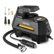 Compressor de Ar Portátil AstroAI 12V DC - Inflador de Pneus Amarelo