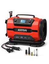 Compressor de ar portátil AstroAI com inflador de pneus 150PSI 12V/110V Compressor de ar portátil AstroAI com inflador de pneus 150PSI 12V/110V