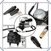 Compressor De Ar Portátil Carro Moto Colchão 12v