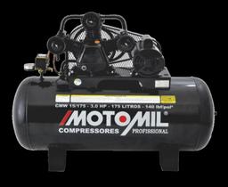 Compressor de Ar Profissional 175lbs 3HP Monofásico 110/220V CMW-15/175 - Motomil