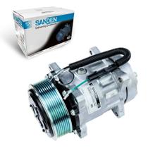 Compressor de Ar Universal 7H15 8PK 12V 8 Fixações (SANDEN