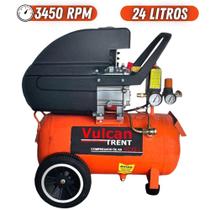 Compressor de Ar Vulcan Profissional VC25L Com Motor de Indução 2HP 8 Bar 127V e Tanque 25 Litros