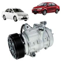 Compressor delphi 10se13c toyota etios flex 1216 7pk 12v
