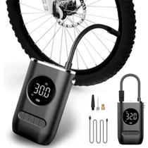 Compressor Digital Portátil Encha Pneu de Carro, Moto e Bike