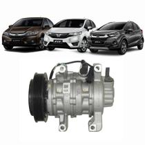 Compressor honda city fit 1.4 1.5 com ar 2014 a 2019 denso