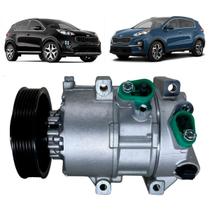 Compressor kia sportage c/valvula eletrica polia 6pk 12v