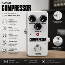Compressor Kokko FCP2 Mini Pedal De Efeito Buffer E True Bypass Integrado