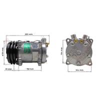 Compressor Modelo 5H14 8 Orelhas 12 Volts Polia 2A 130mm Universal R134A