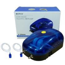 Compressor Oxigenador De Ar 2 Saídas 480l/h P Aquário Boyu S2000a 220V